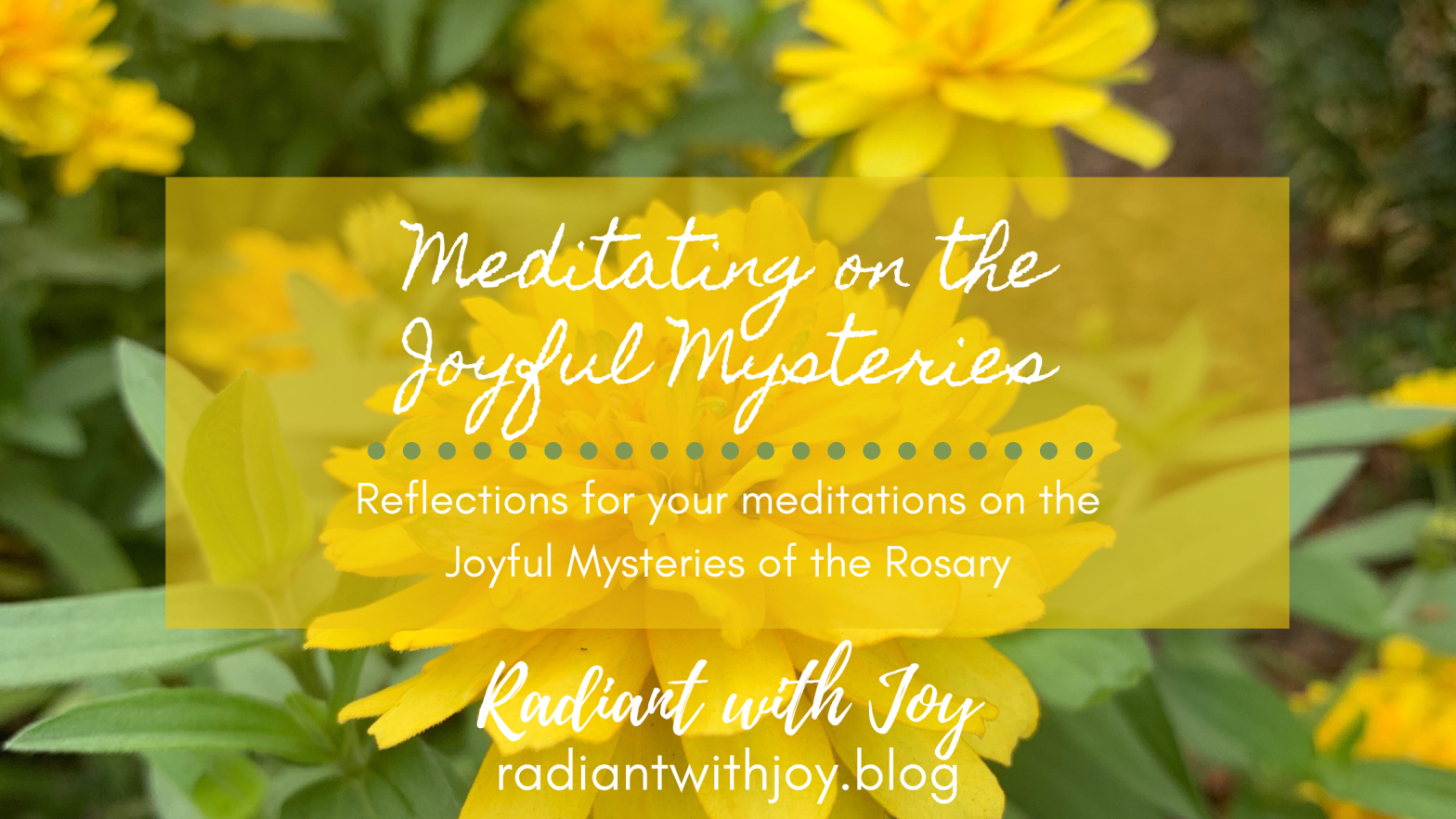 Meditating on the Joyful Mysteries