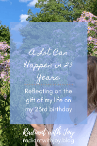 A Lot Can Happen in 23 Years