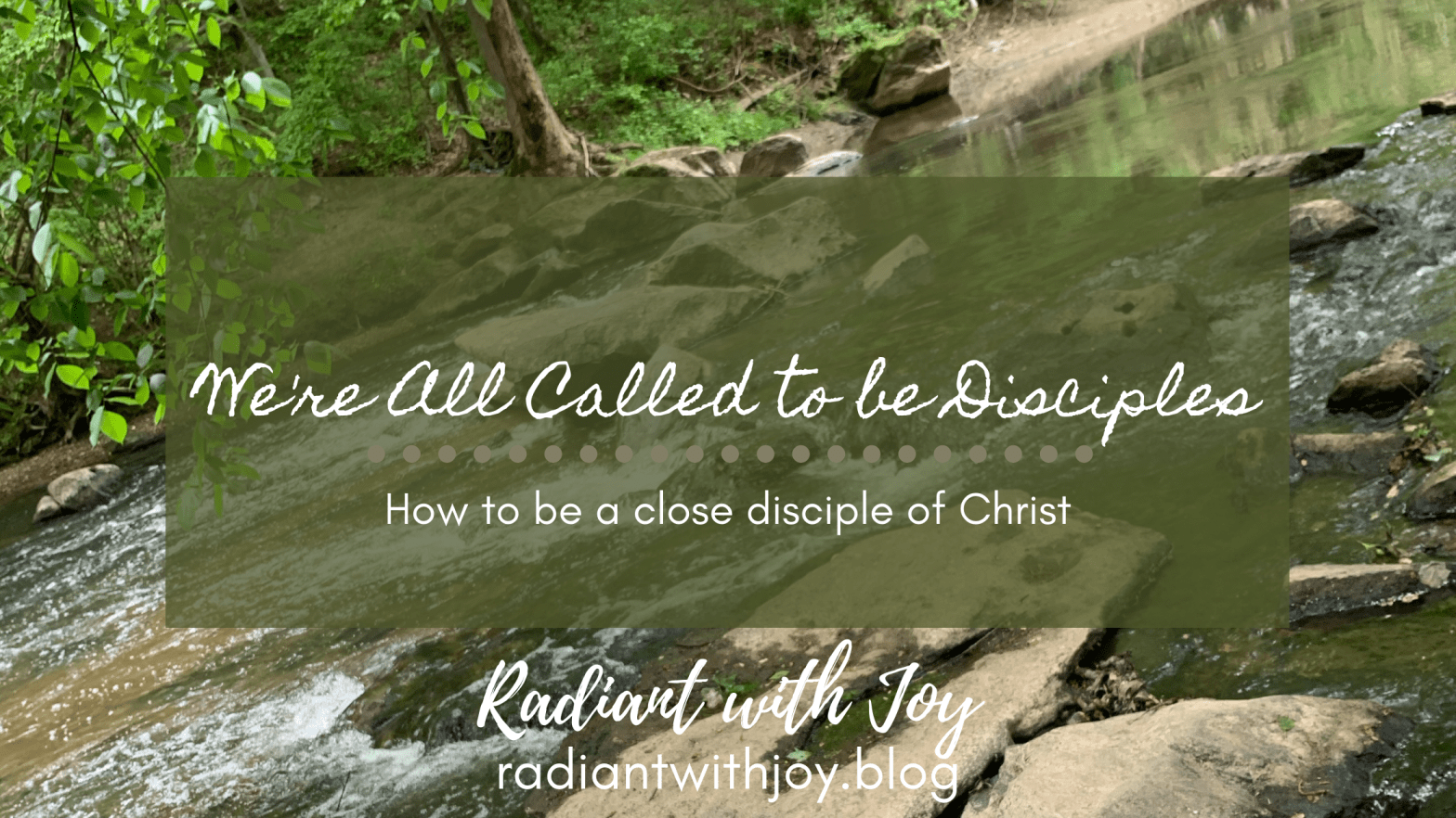 We're All Called to be Disciples