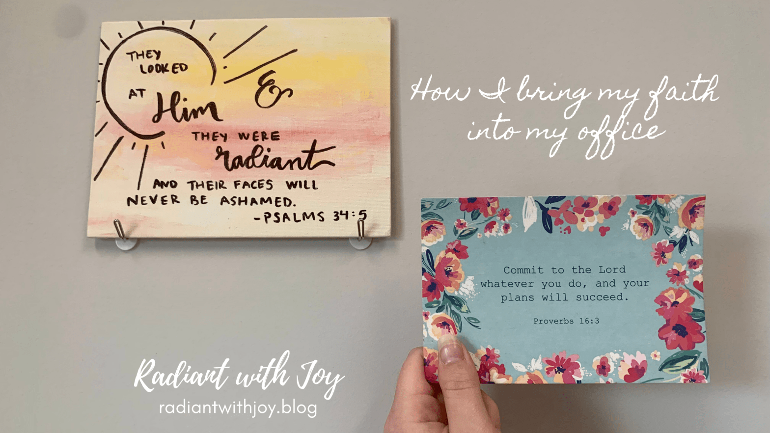 How I bring my faith into my office